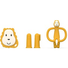 Matchstick Monkey "ılk Dislerim" Silikon Diş Kaşıyıcı Baslangic Seti / Lion