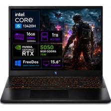 Acer nitro V 15 ANV15-52-02 Intel Core i5-13420H 16GB RAM 1TB SSD RTX5050-8GB 75W 15.6" 165Hz FHD Freedos NH.QZ7EY.003-02