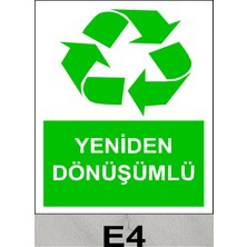 Baysan Yangın Yeniden Dönüşüm Uyarıcı Levha