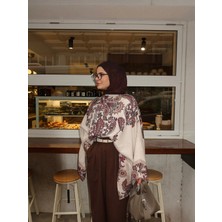 Aida Scarfs Ivory Desenli Panço