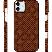HTstore iPhone Uyumlu 17 Kılıf M-Safe Şarj Özellikli Zore Paris Vax Sert Pc Kapak-Kahverengi
