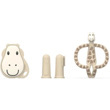 Matchstick Monkey "ılk Dislerim" Silikon Diş Kaşıyıcı Baslangic Seti / Giraffe