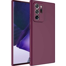 HTstore Galaxy Uyumlu Note 20 Ultra Kılıf Zore Mara Lansman Kapak-Koyu Mor