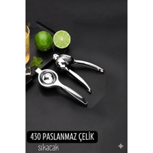 Duffa Paslanmaz Çelik Limon ve Lime Sıkacağı 304 Ağır Çelik Limon Sıkacağı Bar Lime Sıkacağı Avuç Içi Rahat Kullanım