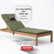 Xpermate Katlanır Kamp Matı Şezlong Minderi Taşınabilir Kamp Yatağı Su Itici Kumaş 180X60X2