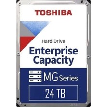 Toshiba 24TB MG11ACA24TE-V Aı S300 7200RPM 3.5 Inç Sata 3.5 Enterprıse Nas ve Güvenlik Diski