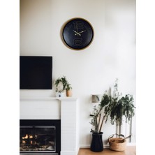 Nikaa Shop 36 cm Kahverengi Modern Duvar Saati
