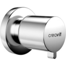 Creavit AC40P Aç-Kapa Ara Kesme Valfi Krom Plastik Malzemeden Üretilmiş Modern Tasarım