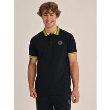 Fenerbahçe Erkek Trıbun Tek Renk Logolu Polo