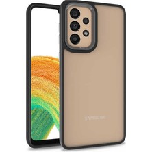 HTstore Galaxy Uyumlu A32 4g Kılıf Zore Flora Kapak-Siyah