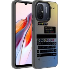 HTstore Xiaomi Uyumlu  Redmi 12C Kılıf Desenli Zore Dragon Sert Kapak-Klavye