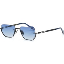Kilian Tremante C4 53 Unisex Geometrik Siyah Metal Güneş Gözlüğü