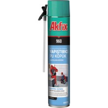 Akfix Yapıştırıcı Köpük 850 gr Dış Cephe Yapıştırma Köpüğü 960