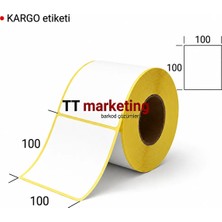 TT Marketing 100×100 Eco Termal Barkod Etiketi ( 4RULO=2000 Adet)