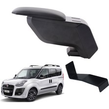 3 Tıkla Fiat Doblo 2010 Delmesiz Siyah Kolçak Kol Dayama Çelik Ayaklı Ergonomik Tasarım
