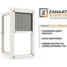 Empressco Alüminyum Pileli Sürgülü Sineklik Pencere Güvenli Koruma