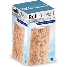 Roll Kohezif 10CMX4.5M Kendinden Yapışkanlı Bandaj Hafif ve Dayanıklı Elastik Yapıda