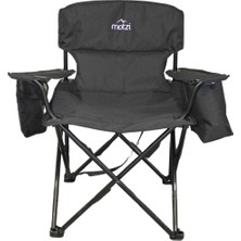 Motzi Confort Xl Kamp Sandalyesi Siyah Polyester Malzeme ile Taşınabilir ve Kullanışlı