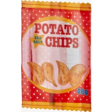 Yup! Turuncu Vegan Deri Patates Cipsi Makyaj Çantası 15X21,5 Cm