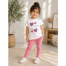 Uslu Kids Kız Çoçuk Premıum Kalite Taytlı Takım