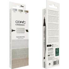 Copic Classıc Desıgner Collectıon Set 3 Lu Concrete Tınts