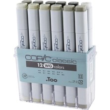 Copic Marker Set 12'li Set Sıcak Gri Renkler