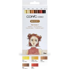 Copic Cıao 5+1 Set Haır Tones 1, 6 Pcs