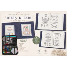 İğne İzi Dikiş Kitabı, Nakış Dikiş Teknikleri Kitabı + Dikiş Seti - Kumaş Işleme Örnekleri El Nakışı Öğrenme Seti - Işleme ve Nakış Dikiş Örnek Kitabı - El Sanatları Hobi Seti