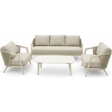Vivarel Sorrento Aluminyum Dış Mekan Oturma Grubu 4 Parça