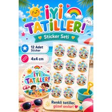 Ceres Studio Iyi Tatiller Sticker Seti I11- 12 Adet Yuvarlak Etiket | Karne Kılıfı Etiketi