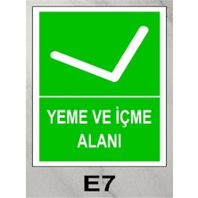 Baysan Yangın Yeme ve Içme Alanı Uyarıcı Levha