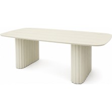Vivarel Alüminyum Dış Mekan Yemek Masası 240 x 110 cm Bej