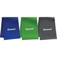 Dynamic 3’lü Pilates Bant Seti Yüksek-Orta-Düşük Dirençli Setli Kullanım İçin Tasarlandı