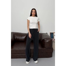 Esma Gündoğdu Palazzo Model Pantolon Siyah