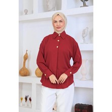 Esma Gündoğdu Jesica Gömlek Bordo