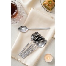 Acar Karat Steel 6 Parça Çay Kaşığı Takımı - 11 cm