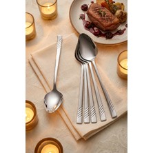 Acar Karat Steel 6 Parça Yemek Kaşığı Takımı