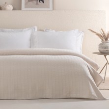 Dormy Home Braga %100 Pamuk Tek Kişilik Pike - Ekru