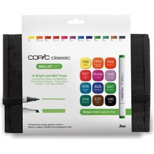 Copic Classıc Cantalı Set Brıght And Mıd Tones 12 Lı