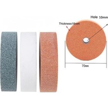 Rekotools Taşlama Motoru Zımparası 70mm Çap 20mm Kalınlık Mini Tezgah Değirmeni Taşı