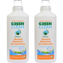 U Green Clean Bitkisel Jel Bulaşık Makinesi Deterjanı 1 lt - 2 Adet Bitki Bazlı Form