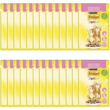 Friskies 85 gr Junior Tavuklu Yavru Kedi Yaş Maması 26 Adet