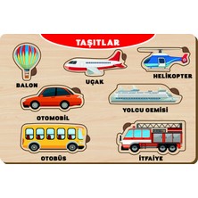 Maketçiniz Ahşap Bul Tak Eğitici Yapboz  Taşıtlar