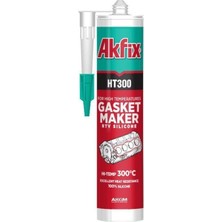 Akfix Ht 300 Yüksek Isıya Dayanıklı Silikon 310 ml Kırmızı 300°C Özellikli 100% Silikon