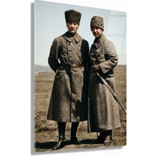 Sevgili Cam Istiklal Kumandanları – Mustafa Kemal Atatürk – Cam Tablo