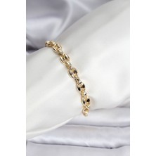 14K Gold Renk Kaplama Kahve Çekirdeği Model cm Kadın Bileklik