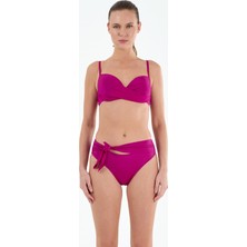 Louren Kadın Fuşya Kaplı Telli Fiyong Detaylı Bikini Takımı