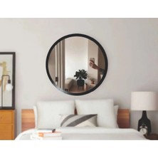 Mikasso Duvar Aynası 40 cm (Kırılmaz Plexiglass - Çivisiz Montaj ) Akrilik Gümüş
