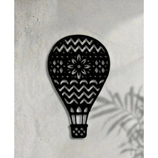 Mikasso Uçan Balon Temalı Dekoratif Duvar Süsü Ahşap Siyah