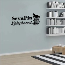 Mikasso Isimli Kedili Okuma Köşesi Duvar Panosu Ahşap Siyah